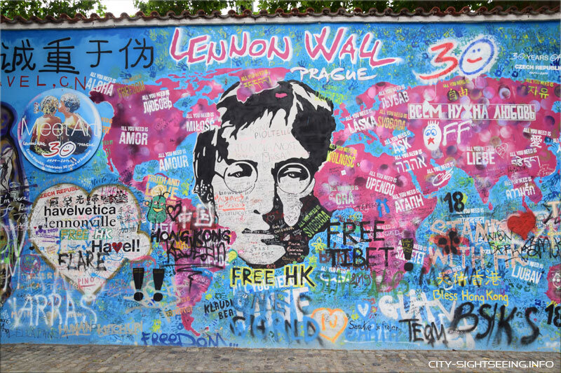 Lennon Wall, Prag