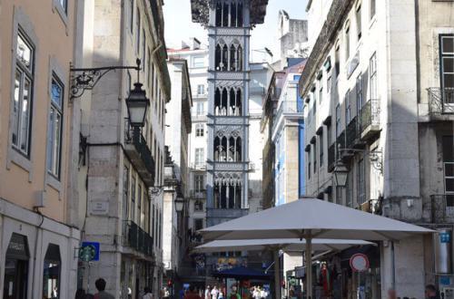 Lissabon, Portugal, Elevador, Santa