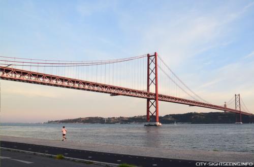 Lissabon, Portugal, Brücke, Ponte de 25 Abril