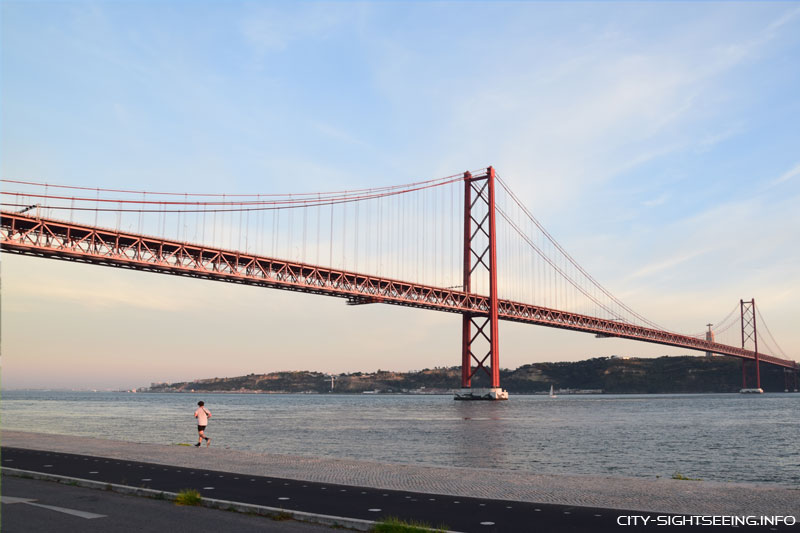 Lissabo, Portugal, Brücke, Ponte de 25 Abril