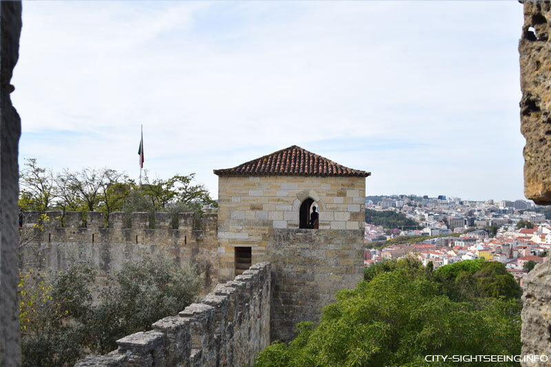 Castelo de São Jorge, Lissabon, Portugal, Sehenswürdigkeiten