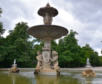 Madrid, Retiro-Park, Brunnen